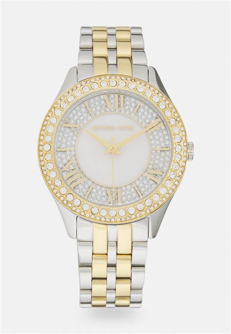 michael kors zilver goud horloge|Michael Kors pols horloge.